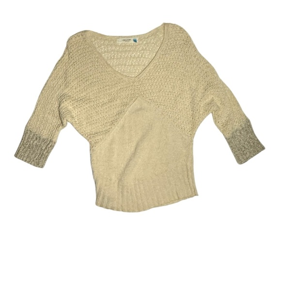 Anthropologie Sparrow Chunky Knit V-Neck Sweater Size Large - Picture 1 of 7